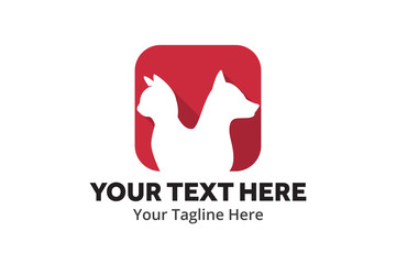 pet shop logo creative illustration vector of graphic , pet shop logo illustration vector , vector of pet shop logo illustration for logo identity and business