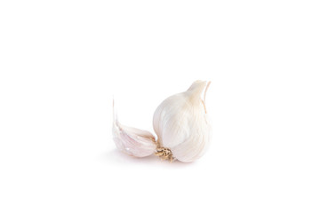 Garlic isolated on white background