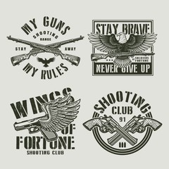 Vintage military labels