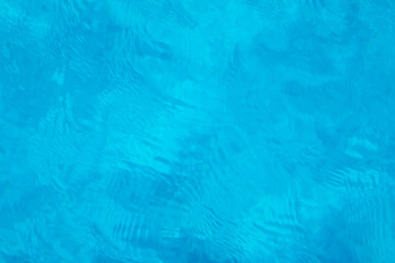 Clean water in a blue pool