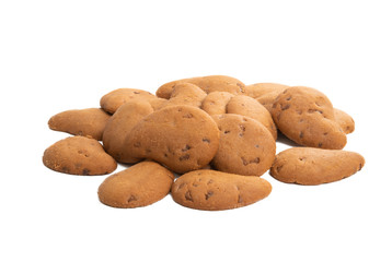 chocolate chip cookies isolated