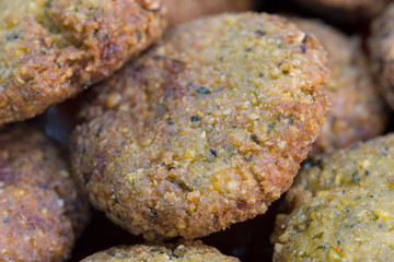 group of vegetarian falafels