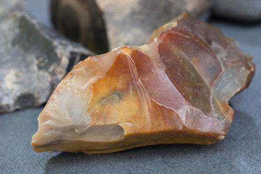 pieces of flint stone