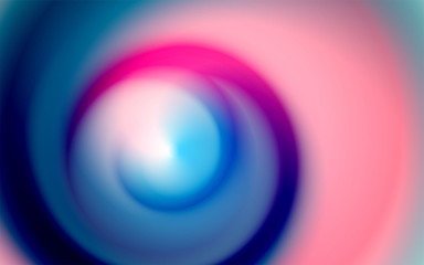 Liquid abstract background with colorful smooth flow of colors. Beautiful blurred backdrop with amazing fluid gradient. Design in trendy colors with gradual blend between shades. Vector illustration