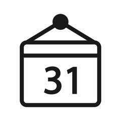 calendar - minimal line web icon. simple vector illustration. concept for infographic, website or app.