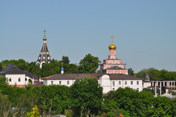 Fototapeta na wymiar Village Poschupovo, a monastery.