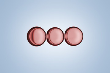 Cells division process, Cell divides into two cells