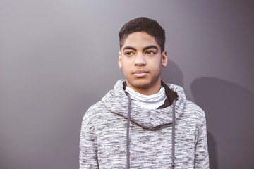 Obraz premium Portrait of a mixed race black guy. 