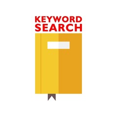 Text sign showing Keyword Search