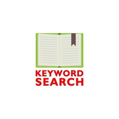 Text sign showing Keyword Search