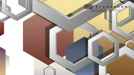 Modern geometric abstract vector templates stone and brick color compositions. Vector illustration