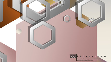 Modern geometric abstract vector templates stone and brick color compositions. Vector illustration