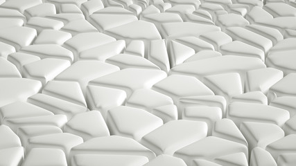 Abstract stone texture white background. 3d illustration, 3d rendering.