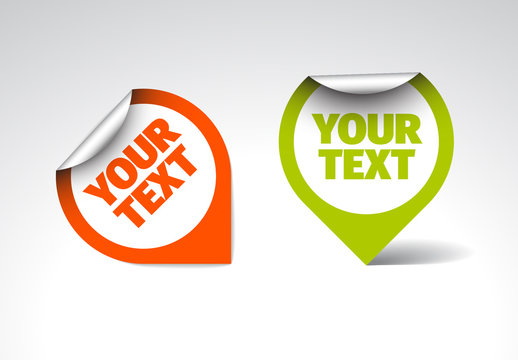 2 Round Pointer Stickers Layout