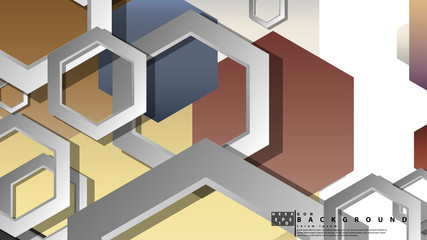 Modern geometric abstract vector templates stone and brick color compositions. Vector illustration