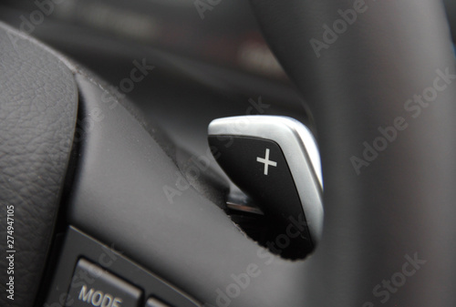 steering wheel with shift paddles