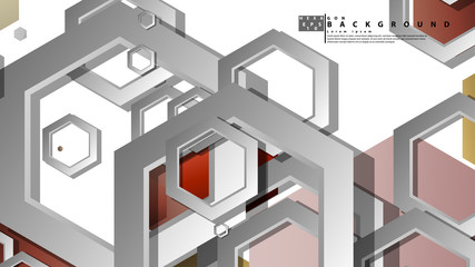 Modern geometric abstract vector templates stone and brick color compositions. Vector illustration