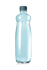 plastic water bottle isolated