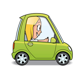 Driving a small car