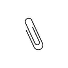 Obraz premium Paper clip icon. Vector illustration, flat design.