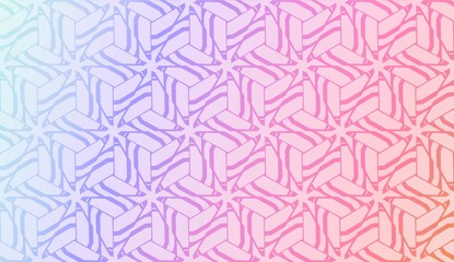 Geometric pattern with Blur Sweet Dreamy Gradient Color Background. For Your Graphic Invitation Card, Poster, Brochure. Vector Illustration.