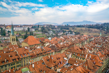 Fototapeta na wymiar Old Town of Bern, capital of Switzerland