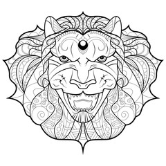 Lion. Coloring