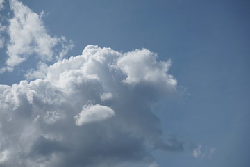Naklejka na ściany i meble White Clouds on a Clear Blue Sky