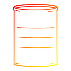 warm gradient line drawing cartoon oil drum