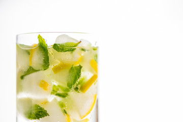 Sparkling Cocktail on White
