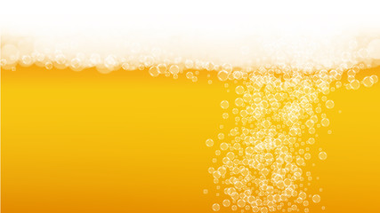 Beer background. Craft lager splash. Oktoberfest foam.