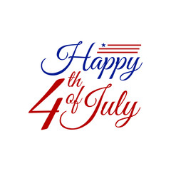 Modern Fourth Of July United States Independence Day Celebration Flag Background Header Banner Blue and Red Color For Personal and all Business Company with High end Look