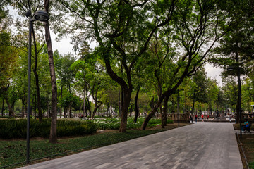 Fototapeta na wymiar Alameda Central Park in Mexico City