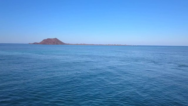 aerial view of the lobos island