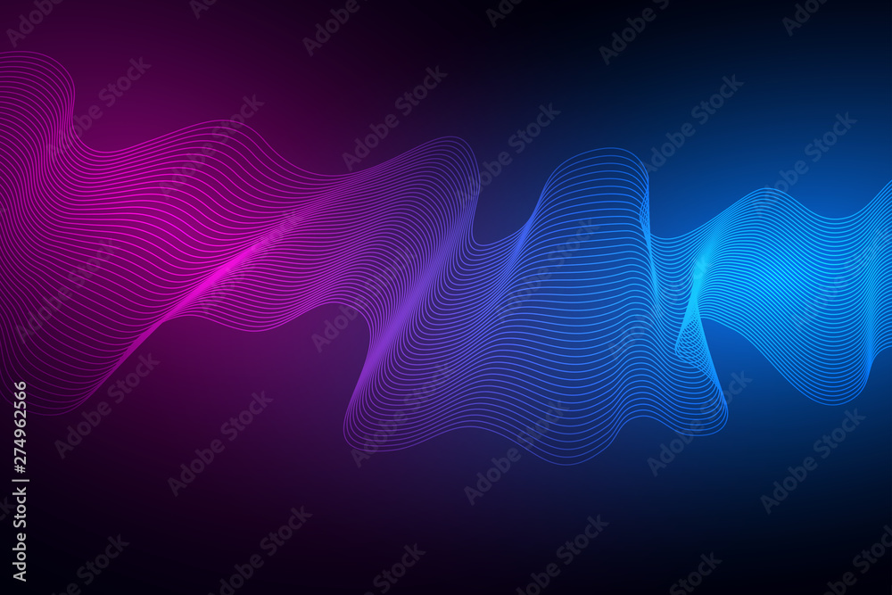 Wall mural technology concept. future cyber technology web services for business and internet project. geometri