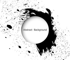 Brush stroke and texture. Banner for design.Vector Illustration