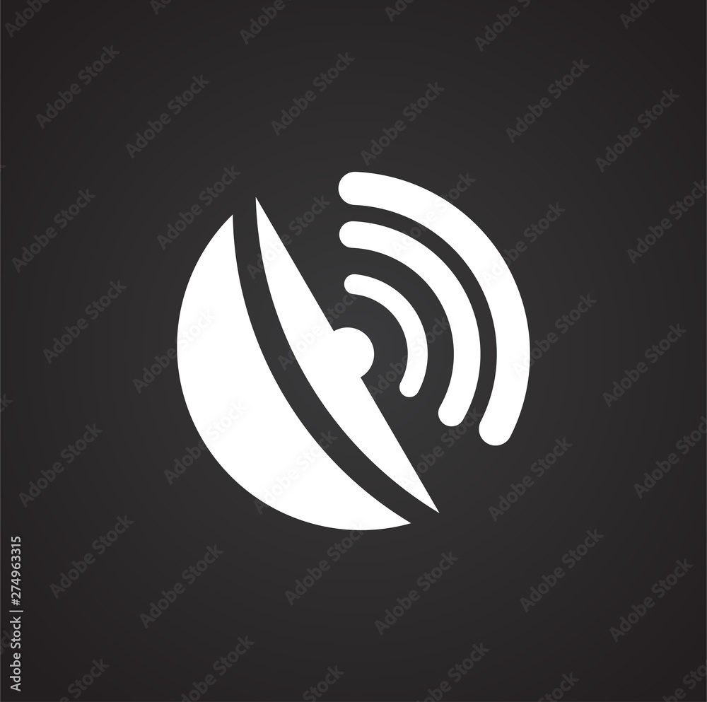 Poster geolocation related icon on background for graphic and web design. simple illustration. internet con
