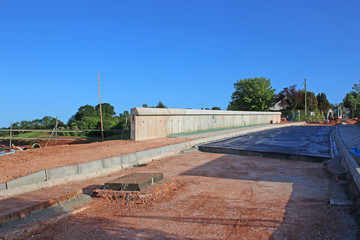 Road bridge under construction