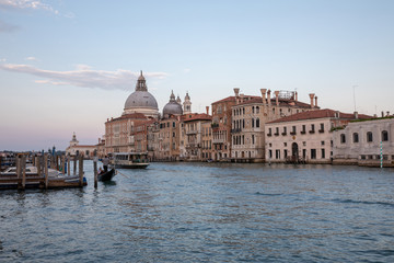 Naklejka premium Panoramic view of Venice grand canal view with historical buildings