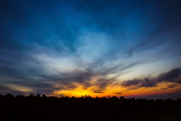 Obraz premium Mountain Sunrise,Mountain Sunrise in the morning sky, vast colors of the sun over the mountains, Greek sun rise 