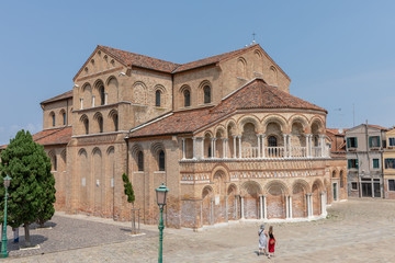 Fototapeta premium Panoramic view of Church of Santa Maria e San Donato in Murano
