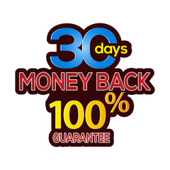 30 day money back guarantee icon stock-vector