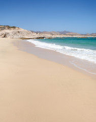 beautiful empty beach in the baja. 