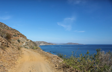 The beautiful beach along the East Cape of the Baja near Punta Pescadero. 