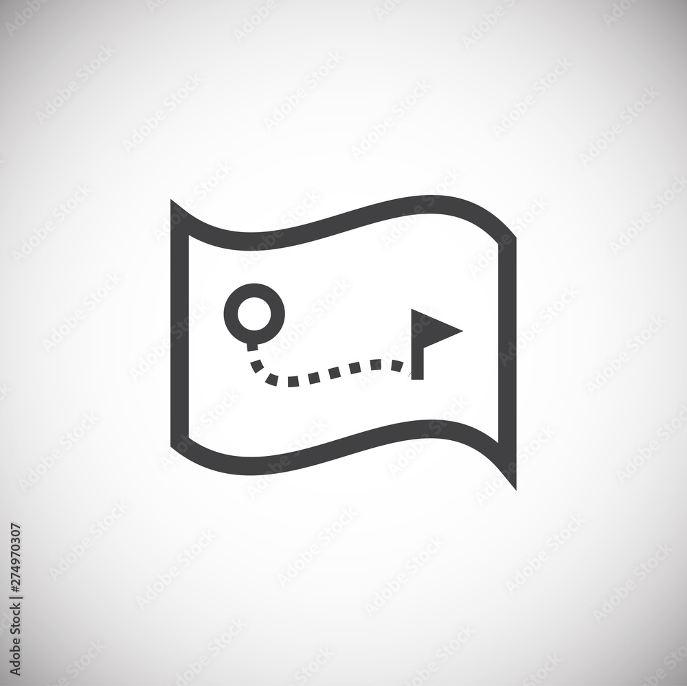 Poster geolocation related icon on background for graphic and web design. simple illustration. internet con