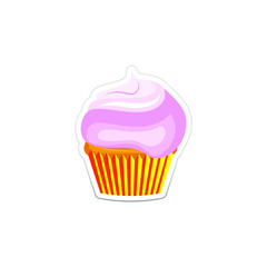 Cupcake sticker