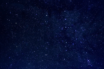 Obraz premium Wszechświat w przestrzeni, niebie i gwiazdach w porze nocnej, Drogi Mlecznej, Tło lub Tekstura