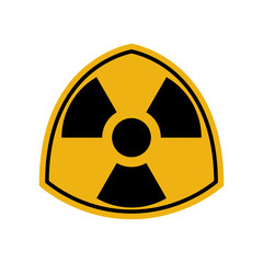 Fototapeta premium Biohazard icon, radiation caution, radiation hazard chernobyl. Vector illustration on white background.