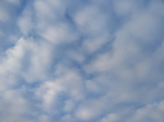 Blue sky in a lot of clouds, texture, background cloud