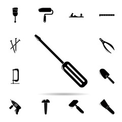 Screwdriver icon. Universal set of construction tools for website design and development, app development